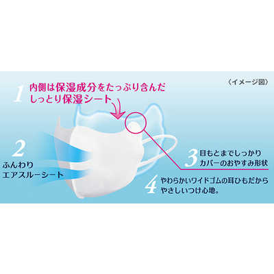 小林製薬 しっとり美肌マスク就寝用 ゆったりML 3枚 しっとり