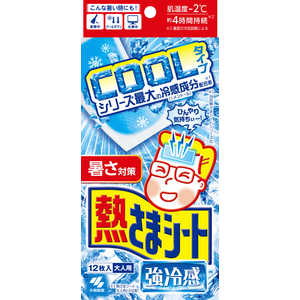 小林製薬 熱さまシート強冷感大人用12枚 熱さまシート 小林製薬 熱さまシート強冷感大人用12枚 熱さまシート