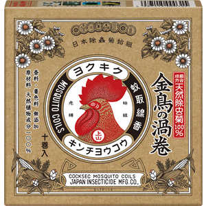大日本除虫菊 天然除虫菊 金鳥の渦巻 10巻 大日本除虫菊 天然除虫菊 金鳥の渦巻 10巻