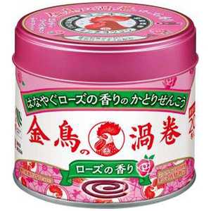 大日本除虫菊 金鳥香 ミニサイズ ローズの香り 20缶〔蚊取り線香〕 