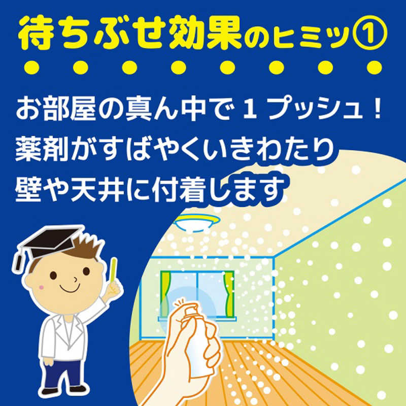 大日本除虫菊 大日本除虫菊 蚊がいなくなるスプレー 小空間用 60プッシュ 無香料  