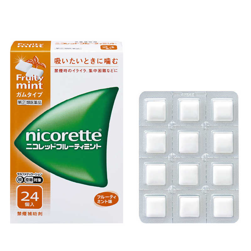 アリナミン製薬 アリナミン製薬 【第（2）類医薬品】ニコレットフルーティミント(24個)〔禁煙補助剤〕 ★セルフメディケーション税制対象商品  