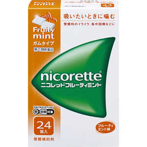 アリナミン製薬 【第（2）類医薬品】ニコレットフルーティミント(24個)〔禁煙補助剤〕 ★セルフメディケーション税制対象商品 