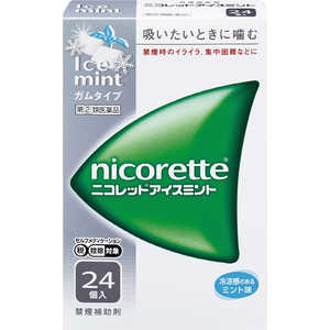 アリナミン製薬 【第（2）類医薬品】ニコレットアイスミント(24個)〔禁煙補助剤〕 ★セルフメディケーション税制対象商品