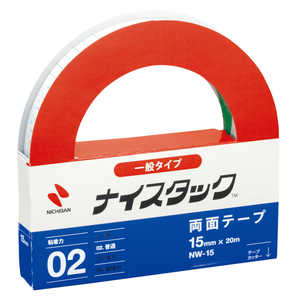 ニチバン 「両面テープ」ナイスタック 一般タイプ(サイズ:15mm×20m) NW‐15 ニチバン 「両面テープ」ナイスタック 一般タイプ(サイズ:15mm×20m) NW‐15