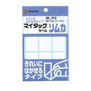 ニチバン マイタック ラベル リムカ 一般無地ラベル ［10シート / 6面］ ML-R9