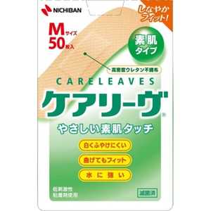 ニチバン CARELEAVES（ケアリーヴ） Mサイズ 50枚 〔ばんそうこう〕 