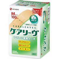 ニチバン CARELEAVES(ケアリーヴ)やさしい素肌タッチ Mサイズ 100枚