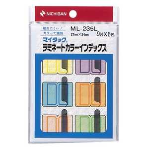 ニチバン セルフラベル ラミネートカラーインデックス マイタック 6色 ML235L