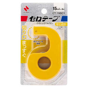 ニチバン セロテープカッター直線切りイエロー CT15DCY ニチバン セロテープカッター直線切りイエロー CT15DCY