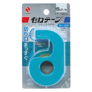 ニチバン セロテープ小巻カッター付15mmスカイブルー CT-15DCS ニチバン セロテープ小巻カッター付15mmスカイブルー CT-15DCS