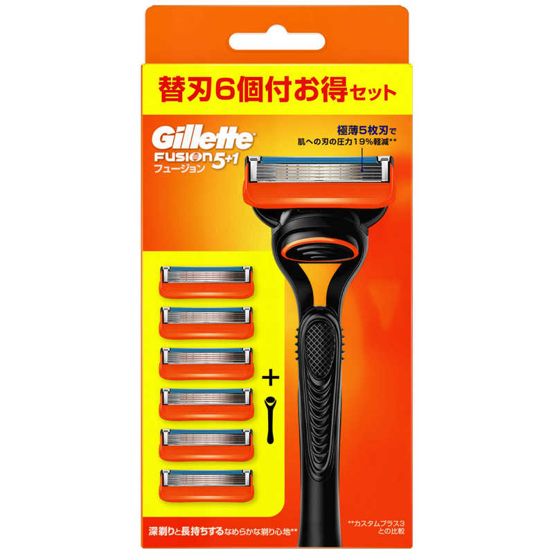 ジレット ジレット Gillette（ジレット）フュージョンマニュアル5個入ホルダー付  