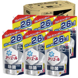 P&G アリエールジェル除菌プラス つめかえウルトラジャンボサイズ 1.680g×6コ 
