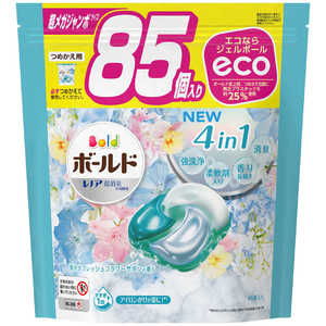 P＆G Bold(ボールド)ジェルボール4D つめかえ用 超メガジャンボサイズ 85個 爽やかフレッシュフラワーサボンの香り 