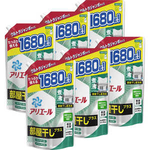 P&G ケース販売 アリエールジェル 部屋干しプラス つめかえ用 ウルトラジャンボ 1680g×6個 