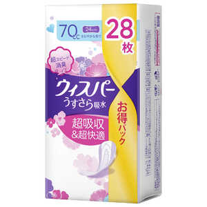 P&G ウィスパーうすさら吸水 70cc 28枚 