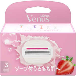 P&G ジレット ヴィーナス うるもち肌 イチゴ畑の香り 替刃3個入 P&G ジレット ヴィーナス うるもち肌 イチゴ畑の香り 替刃3個入