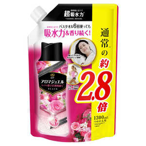 P&G Lenor(レノア)アロマジュエル つめかえ用 超特大サイズ 1300mL アンティークローズ＆フローラルの香り 