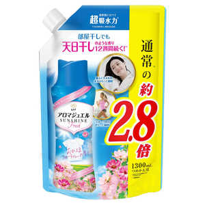 P&G Lenor(レノア)アロマジュエル つめかえ用 超特大サイズ 1300mL おひさまフローラルの香り 