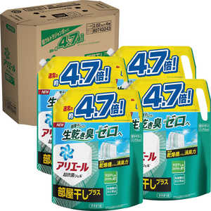 P&G (ケース販売)アリエールジェル部屋干しプラス つめかえ用 超ウルトラジャンボサイズ 2.02Kg×4個 