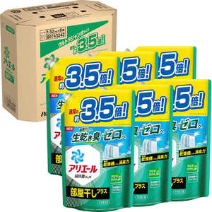 P&G (ケース販売)アリエールジェル部屋干しプラス つめかえ用 ウルトラジャンボサイズ 1.52Kg×6個 