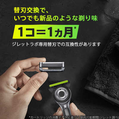 ジレット Gillette Labs 角質除去バー搭載カミソリ 替刃 8個 の