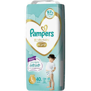 P &G Pampers(パンパース)肌へのいちばん パンツ スーパージャンボ Lサイズ(9-14kg)40枚 PMハダイチPSJL40