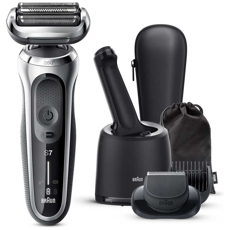 ブラウン　BRAUN ブラウン　BRAUN 電気シェーバー シリーズ7 洗浄機付きモデル(シルバー)［3枚刃 /AC100V-240V］ 71S7500CCV 71S7500CCV