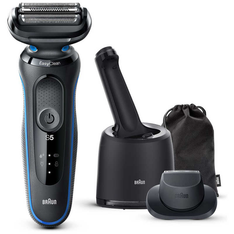 ブラウン　BRAUN ブラウン　BRAUN 電気シェーバー シリーズ5 洗浄機付きモデル(ブルー)［3枚刃 /AC100V-240V］ 51B7200CCV 51B7200CCV