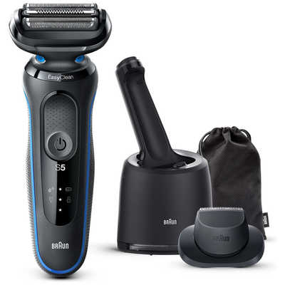 Braun シリーズ5 新モデル 洗浄機付き ブラウン BRAUN 電気シェーバー シリーズ5 洗浄機付きモデル(ブルー