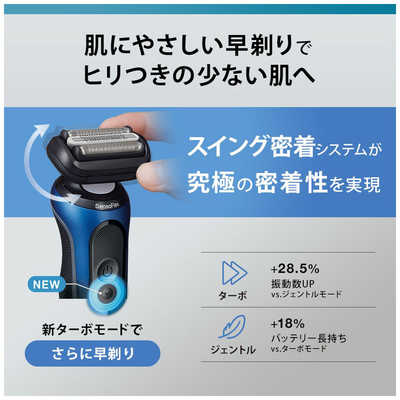 ブラウン BRAUN 電気シェーバー シリーズ6 (洗浄機付モデル/キワ