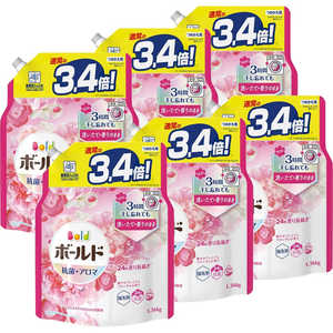 P＆G (ケース販売)ボールドジェル 華やかプレミアムブロッサムの香り つめかえ用 超ジャンボサイズ 1360g×6個 