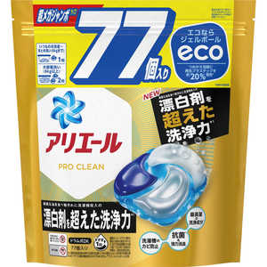 P＆G アリエールジェルボール4Dプロクリーン つめかえ用 超メガジャンボサイズ 77個 