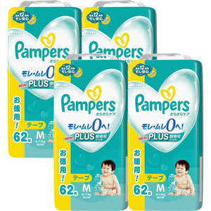 P＆G (ケース販売)Pampers(パンパース)さらさらケア テープ ウルトラジャンボ M(6-11kg)62枚×4個 