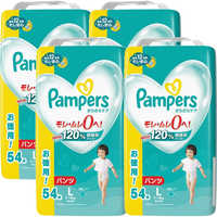 Pampers パンツ L (ウルトラジャンボ) 54+2枚×4コ パンパース