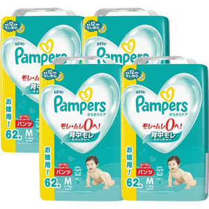 P＆G (ケース販売)Pampers(パンパース)さらさらケア パンツ ウルトラジャンボ Mはいはい(5-10kg)62枚×4個