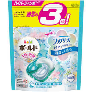 P＆G Bold(ボールド)ジェルボール4D つめかえ用ハイパージャンボサイズ 33個 爽やかフレッシュフラワーサボンの香り 