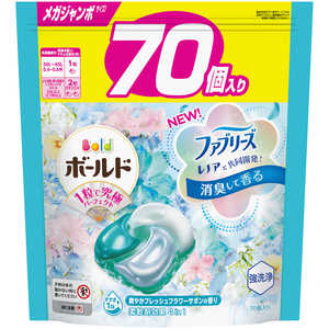 【５個セット】 ボールド ジェルボール4D 爽やかフレッシュフラワーサボンの香りメガジャンボサイズ 70個入り×５個セット
