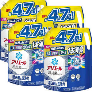 P＆G (ケース販売)アリエールジェル つめかえ超ウルトラジャンボサイズ 1.91kg×4個 