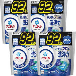 P＆G (ケース販売)アリエールジェルボールプロ つめかえ 超メガジャンボサイズ 92個×4個 