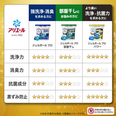P＆G アリエールジェルボールプロ パワー 本体 9個 の通販