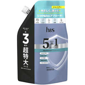 P&G h&s(エイチアンドエス)5 in 1 マイルドモイスチャーシャンプー つめかえ用超特大サイズ 850g P&G h&s(エイチアンドエス)5 in 1 マイルドモイスチャーシャンプー つめかえ用超特大サイズ 850g