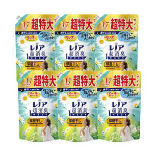 P＆G (ケース販売)レノア超消臭1week部屋干しおひさまの香りつめかえ用超特大サイズ1510mL×6 LN1WオヒサマSSLCS