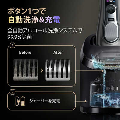 ブラウン BRAUN 電気シェーバー シリーズ9Pro＋ 6in1洗浄機付き・充電