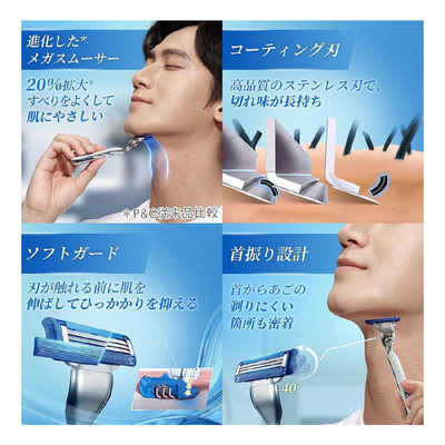 P＆G ジレット マッハシンスキンテック10B ホルダー付 替刃11個