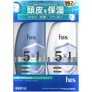 P&G h&s(エイチアンドエス) 5in1 マイルドモイスチャー ポンプ2ステップ HS5IN1マイルド2S P&G h&s(エイチアンドエス) 5in1 マイルドモイスチャー ポンプ2ステップ HS5IN1マイルド2S