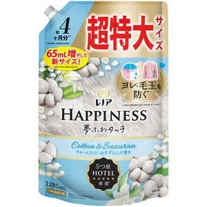 P&G レノアハピネス 夢ふわタッチ ウォームコットン&すずらんの香り 詰替 超特大サイズ 1285ml P&G レノアハピネス 夢ふわタッチ ウォームコットン&すずらんの香り 詰替 超特大サイズ 1285ml