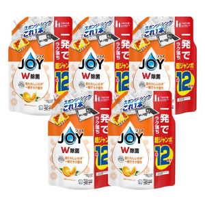 P&G (ケース販売)除菌ジョイコンパクト 贅沢シトラスオレンジの香り 詰替超ジャンボサイズ1550ml×5 P&G (ケース販売)除菌ジョイコンパクト 贅沢シトラスオレンジの香り 詰替超ジャンボサイズ1550ml×5