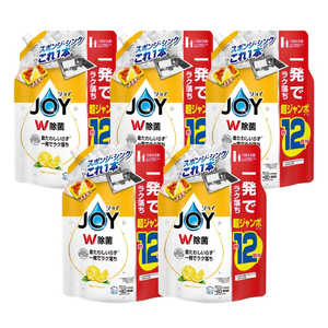 P&G (ケース販売)除菌ジョイコンパクト 贅沢シトラスレモンの香り 詰替超ジャンボサイズ1550ml×5 P&G (ケース販売)除菌ジョイコンパクト 贅沢シトラスレモンの香り 詰替超ジャンボサイズ1550ml×5