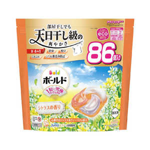 P&G ボールドジェルボール4D心弾けるシトラス&ヴァーベナの香り つめかえテラジャンボサイズ 86個 P&G ボールドジェルボール4D心弾けるシトラス&ヴァーベナの香り つめかえテラジャンボサイズ 86個